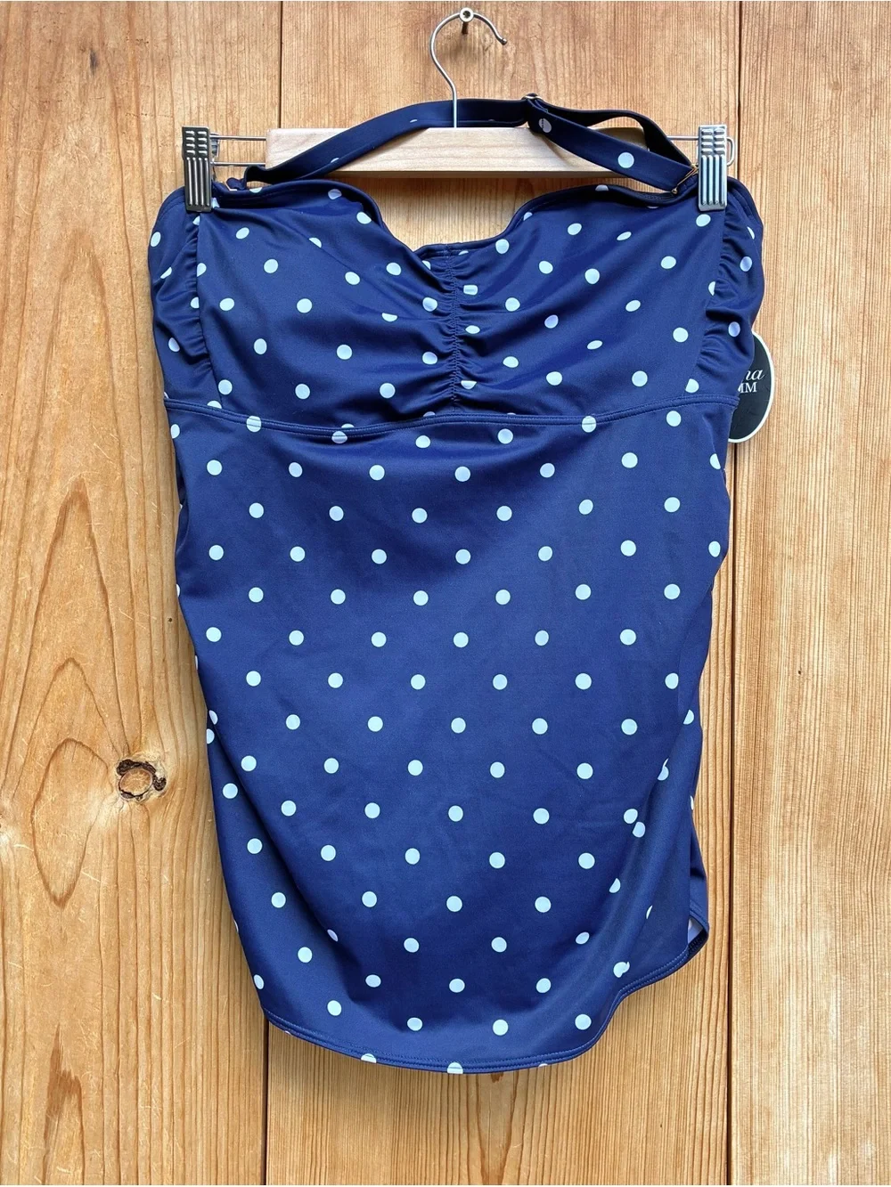 Soma Swim NWT Bandeau Polka Dot Tankini Sz 38DD